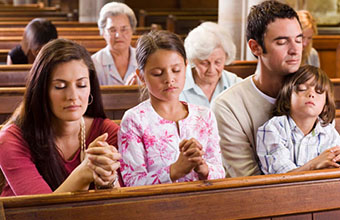 people praying